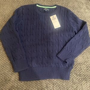 Polo Ralph Lauren Deep Blue Cable Knit Sweater